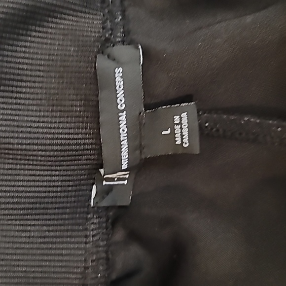 INC black and metallic gold track suit pants and jacket size large - Picture 16 of 16